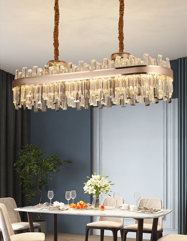 luxury LED crystal pendent lamp application 3